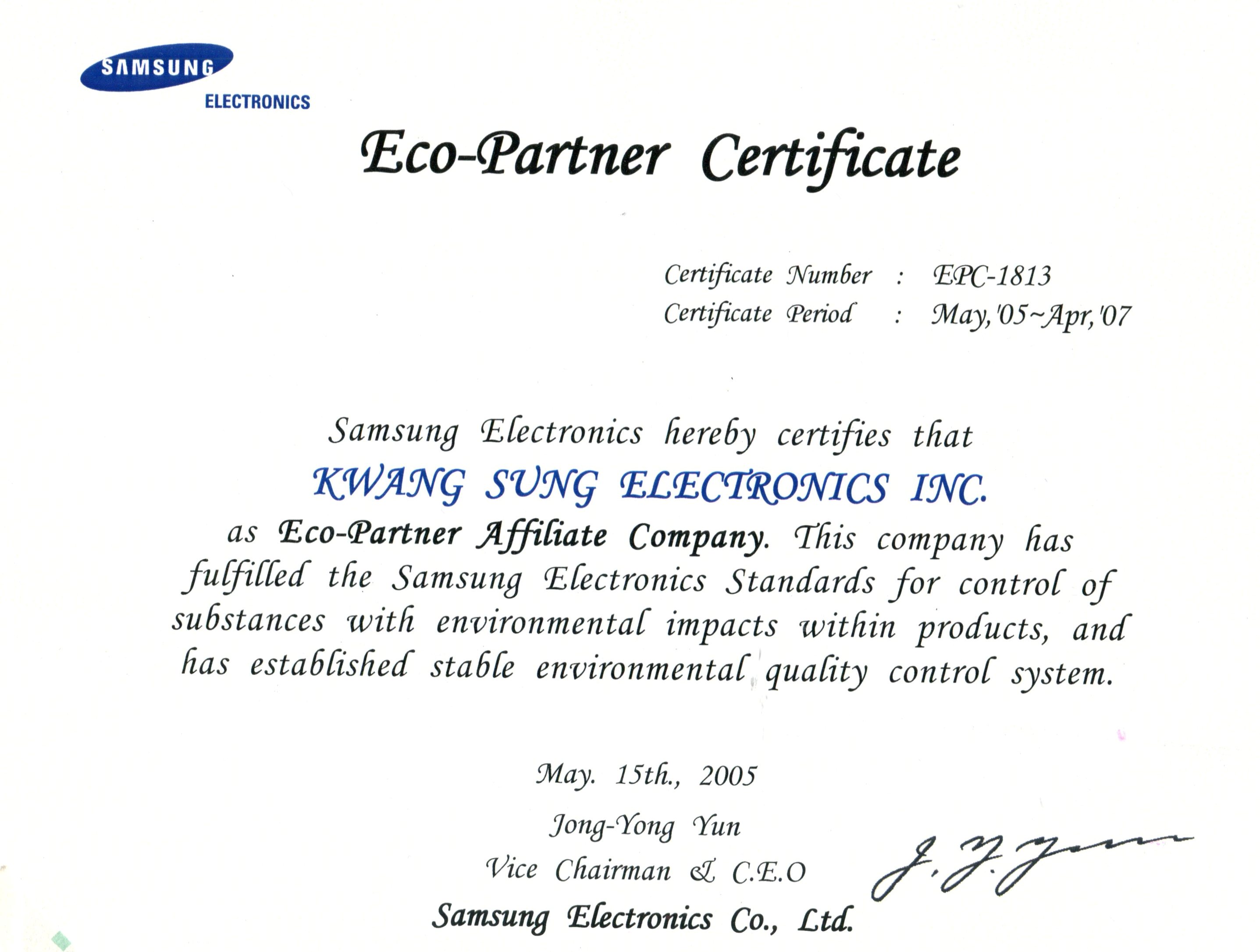 Samsung Eco Partner